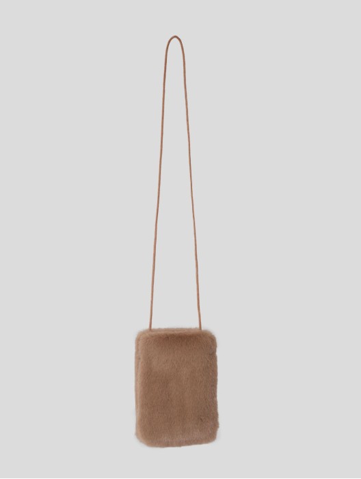 Faux-Fur Crossbody Pouch